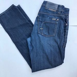 Fidelity Men Blue Jeans Slim Jim Size 33